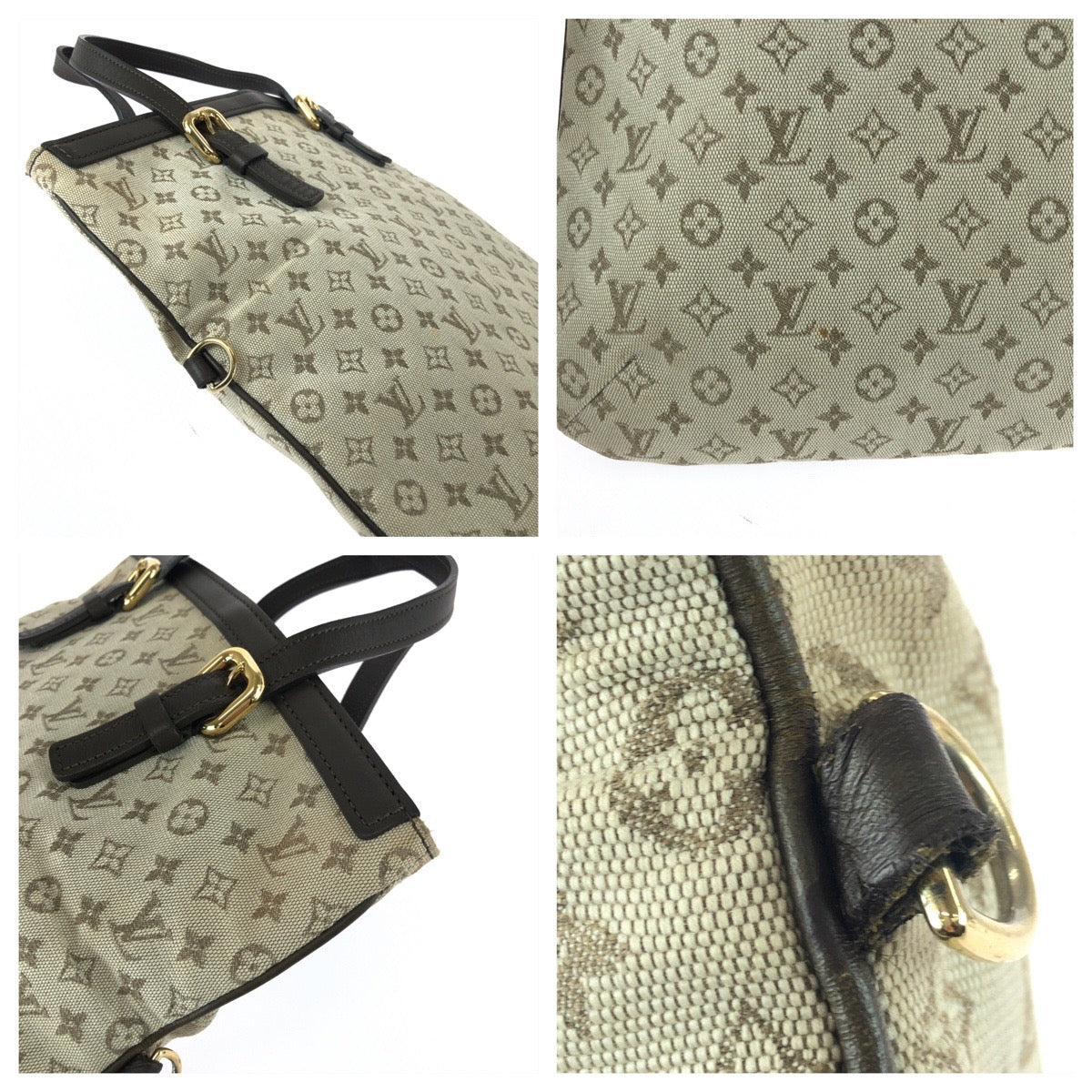 25926
LOUIS VUITTON ルイヴィトン モノグラム ミニ フランソワーズ 2way カーキ ゴールド金具 キャンバス / レザー M92209 トートバッグ ショルダーバッグ レディース AB38