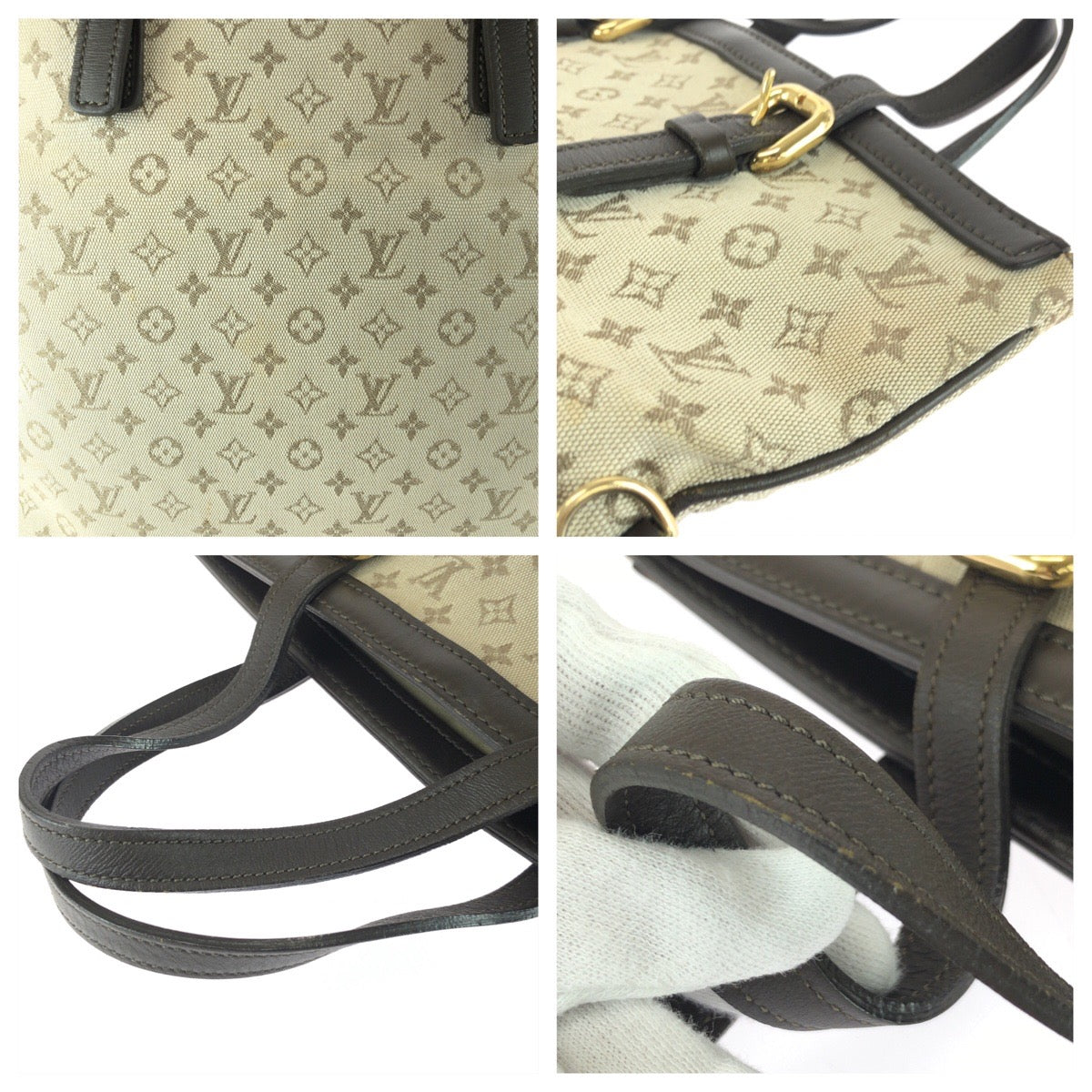 25926
LOUIS VUITTON ルイヴィトン モノグラム ミニ フランソワーズ 2way カーキ ゴールド金具 キャンバス / レザー M92209 トートバッグ ショルダーバッグ レディース AB38