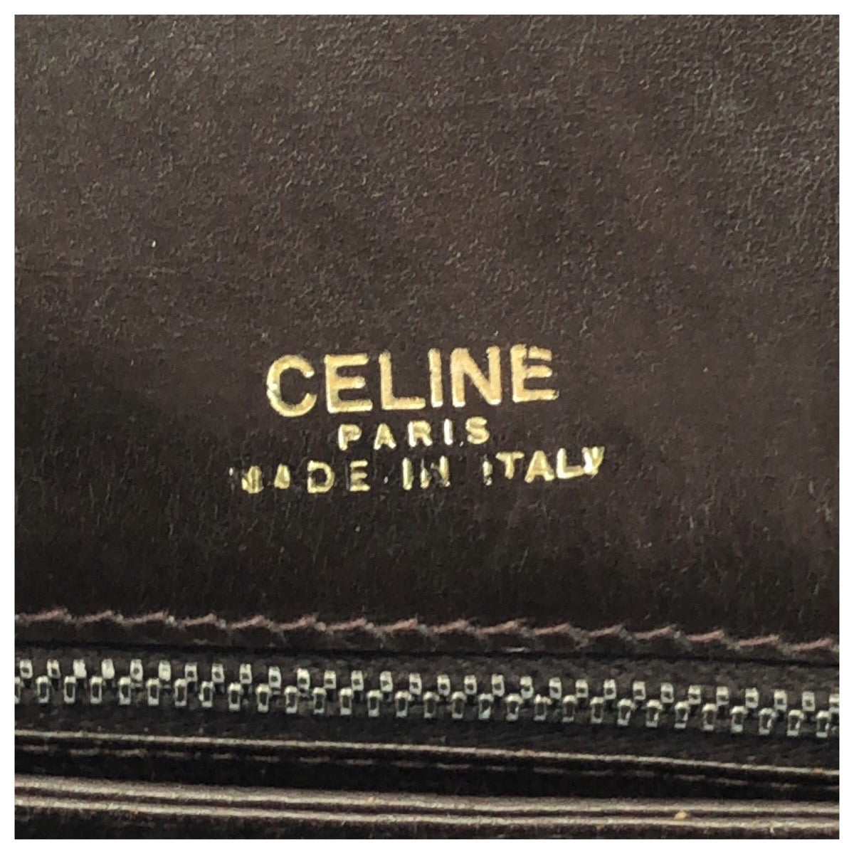 25928
CELINE セリーヌ ヴィンテージ ホースキャリッジ ブラウン ダークブラウン ゴールド金具 レザー ショルダーバッグ ポシェット レディース AB38
