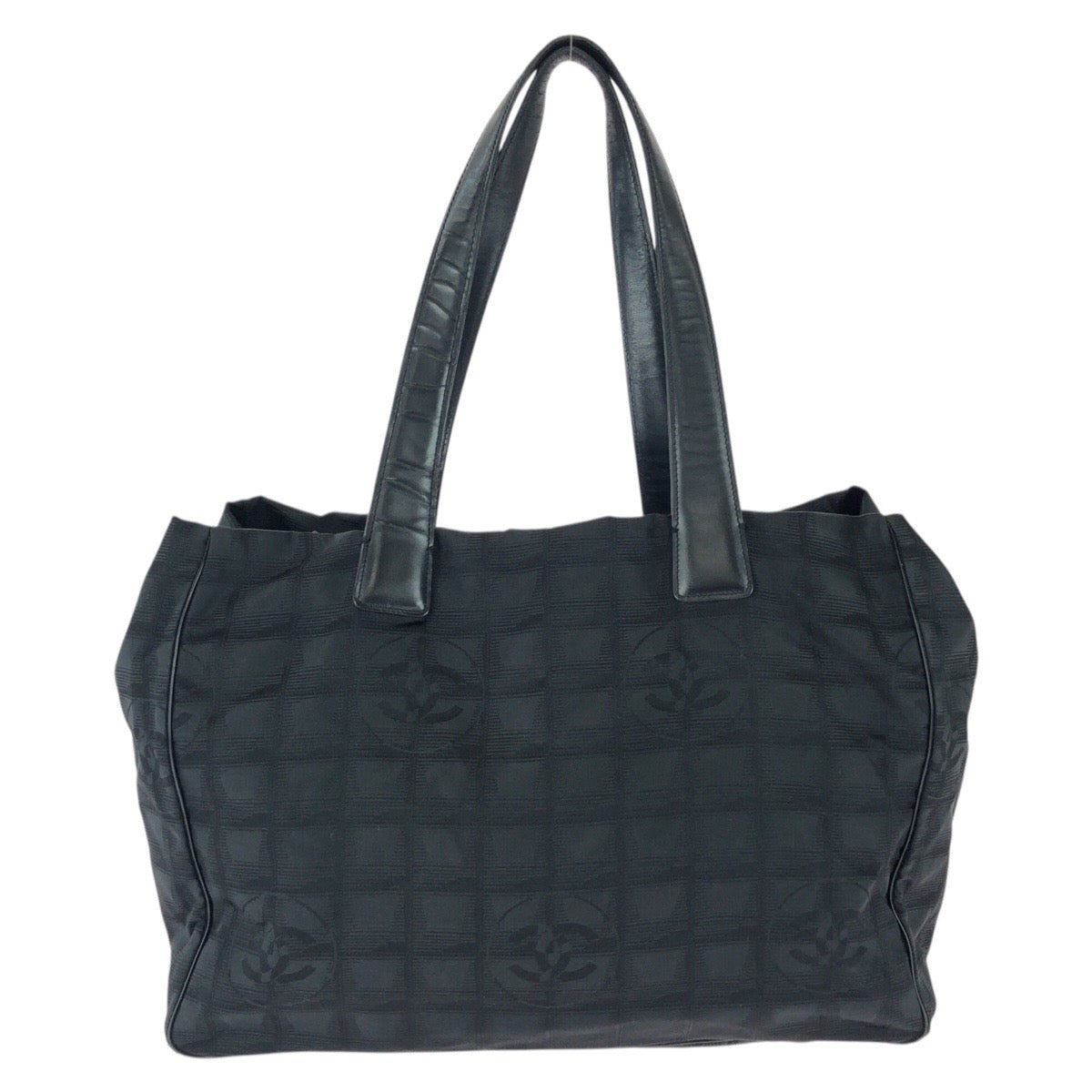 25929
CHANEL シャネル ニュートラベルラインMM ココマーク ブラック 黒 ゴールド金具 ナイロン / レザー トートバッグ ショルダーバッグ レディース B21