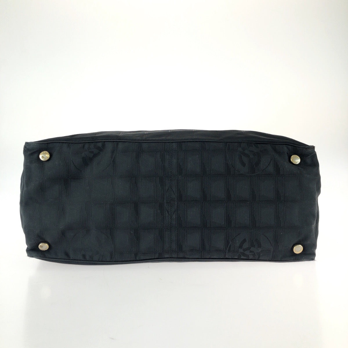 25929
CHANEL シャネル ニュートラベルラインMM ココマーク ブラック 黒 ゴールド金具 ナイロン / レザー トートバッグ ショルダーバッグ レディース B21