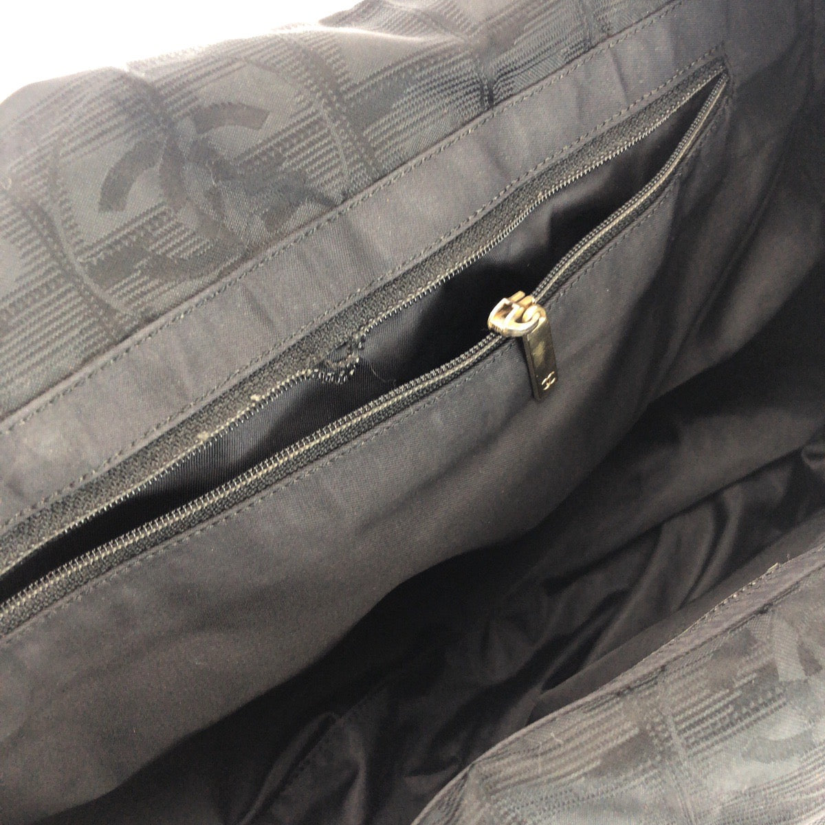 25929
CHANEL シャネル ニュートラベルラインMM ココマーク ブラック 黒 ゴールド金具 ナイロン / レザー トートバッグ ショルダーバッグ レディース B21
