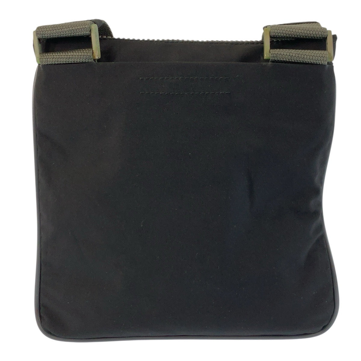 25931
PRADA SPORTS プラダスポーツ ブラック グレー シルバー金具 ナイロン ショルダーバッグ ポシェット レディース ABP33