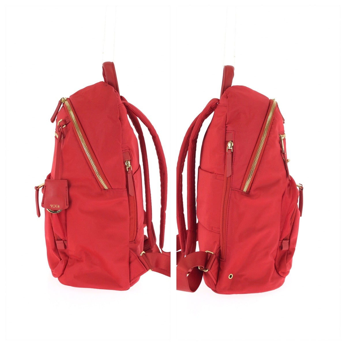 25934
TUMI トゥミ ヴォヤジュール ハーゲン レッド ゴールド金具 ナイロン / レザー 109965 リュックサック バックパック レディース ABP16