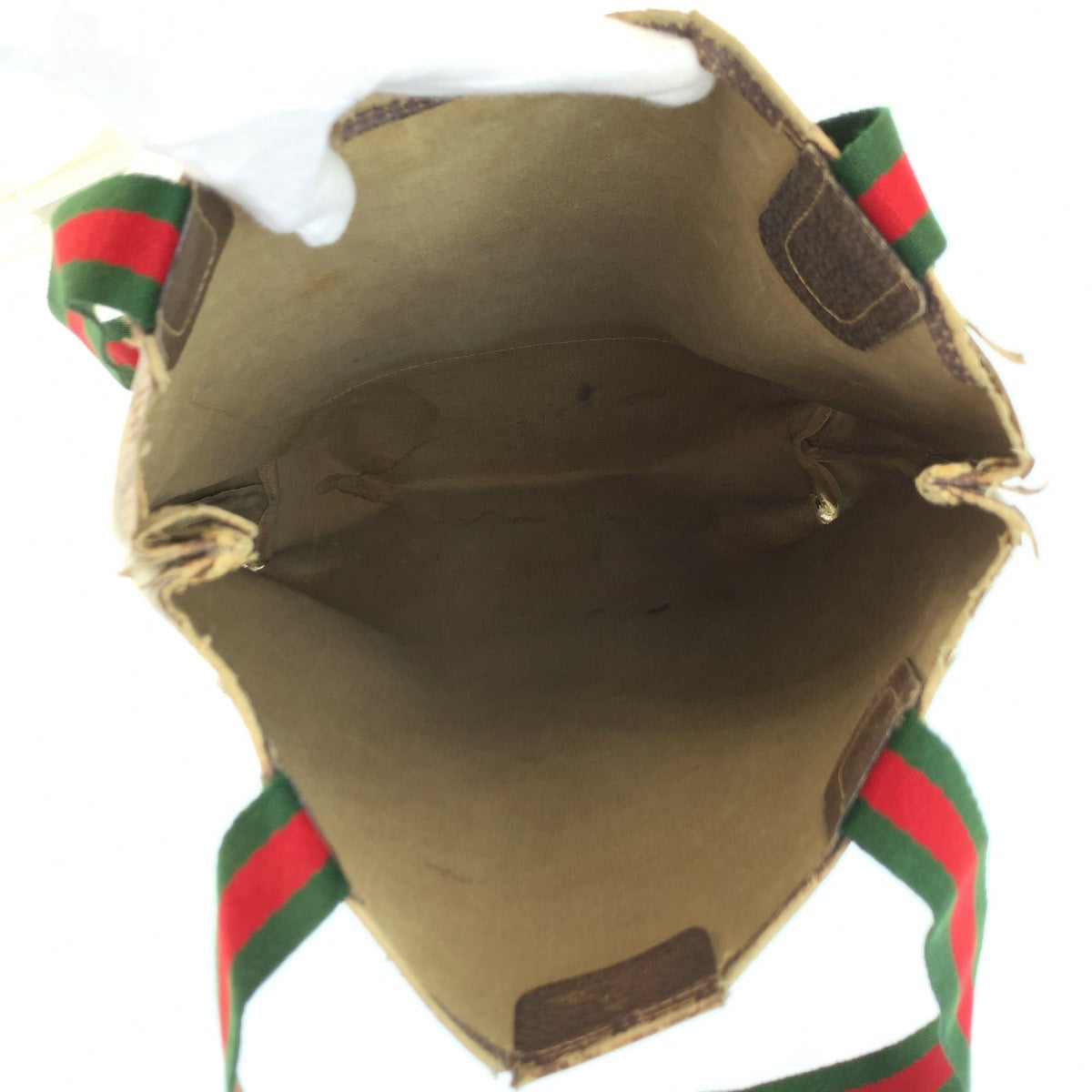 25935
GUCCI グッチ ヴィンテージ シェリーライン ベージュ GGスプリームキャンバス 3902 003 トートバッグ ショルダーバッグ レディース B16