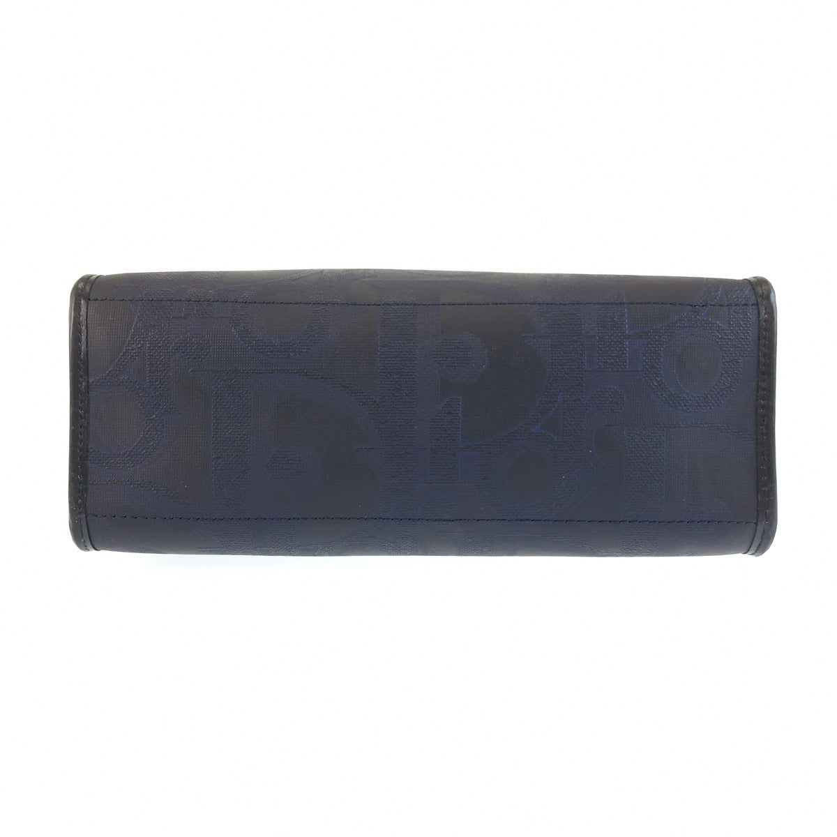 25938
Christian Dior クリスチャンディオール ヴィンテージ トロッター ネイビー ゴールド金具 PVC ハンドバッグ レディース ABP38