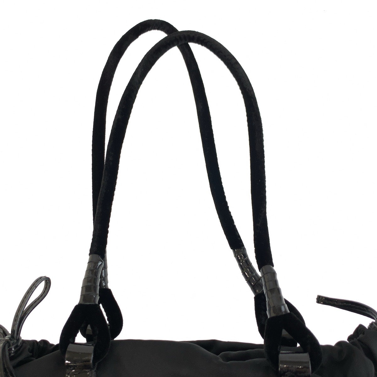 25939
PRADA プラダ テスート 三角ロゴプレート ブラック 黒 シルバー金具 ナイロン トートバッグ ショルダーバッグ レディース ABP38