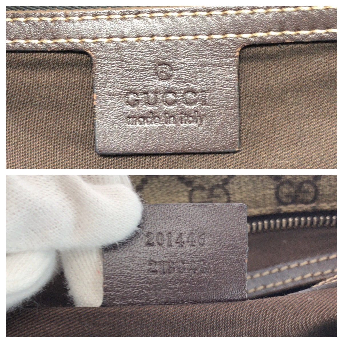25940
GUCCI グッチ ベージュ ダークブラウン GGスプリームキャンバス 201446 ショルダーバッグ メッセンジャーバッグ レディース ABP35