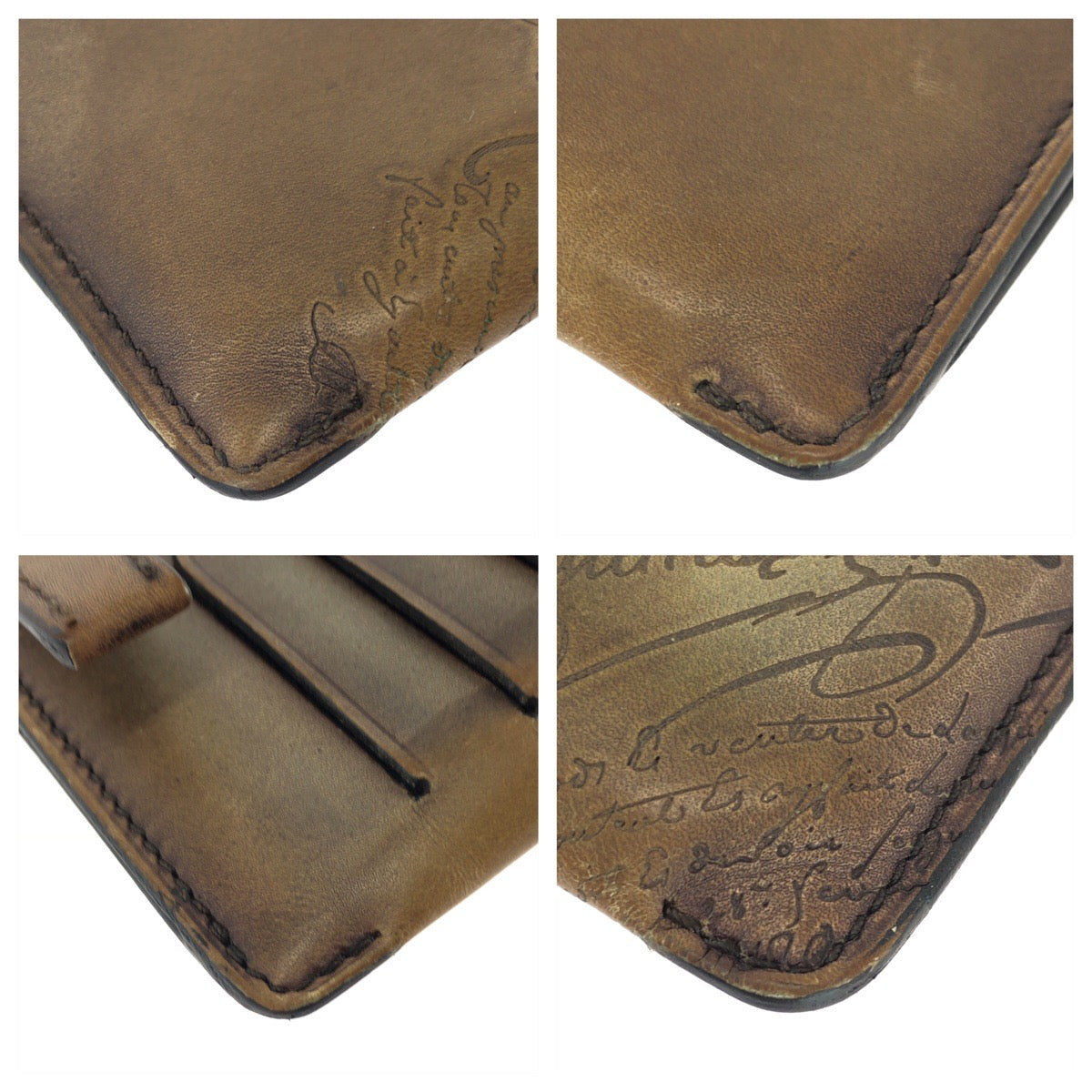 25942
Berluti ベルルッティ カリグラフィー ファサード エピュール ジップカードホルダー ブラウン ダークブラウン レザー コインケース フラグメン メンズ ABP37