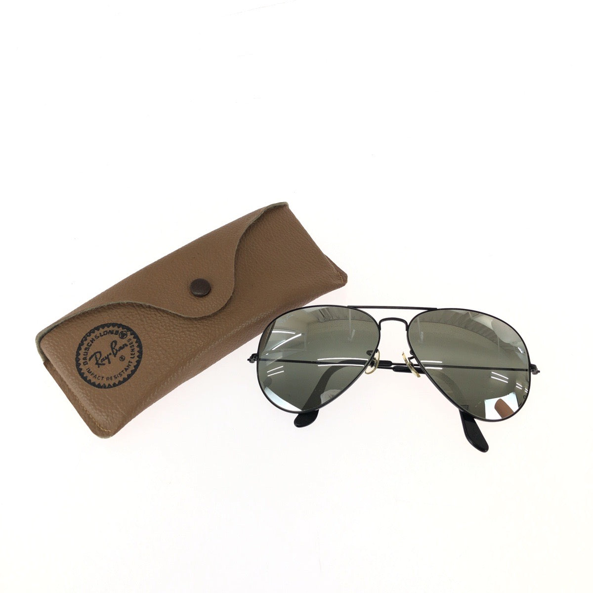 25945
Ray-Ban レイバン ボシュロム アビエーター シルバー ブラック メタル B&L サングラス 男女兼用 ティアドロップ レディース AB21