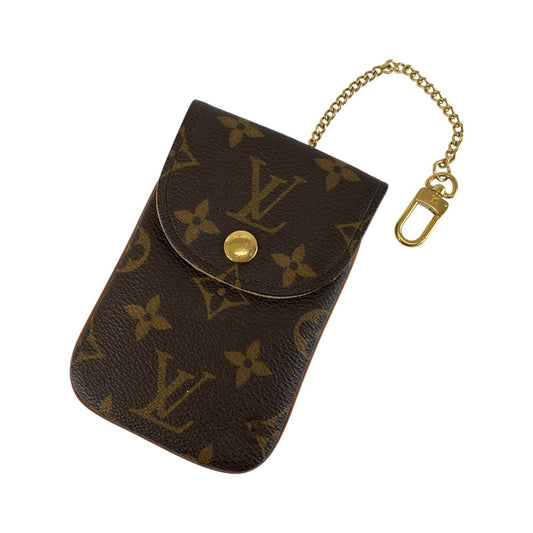25948
LOUIS VUITTON ルイヴィトン モノグラム エテュイ テレフォンヌMM ブラウン ゴールド金具 PVC M66546 小物入れ マルチケース レディース ABP35