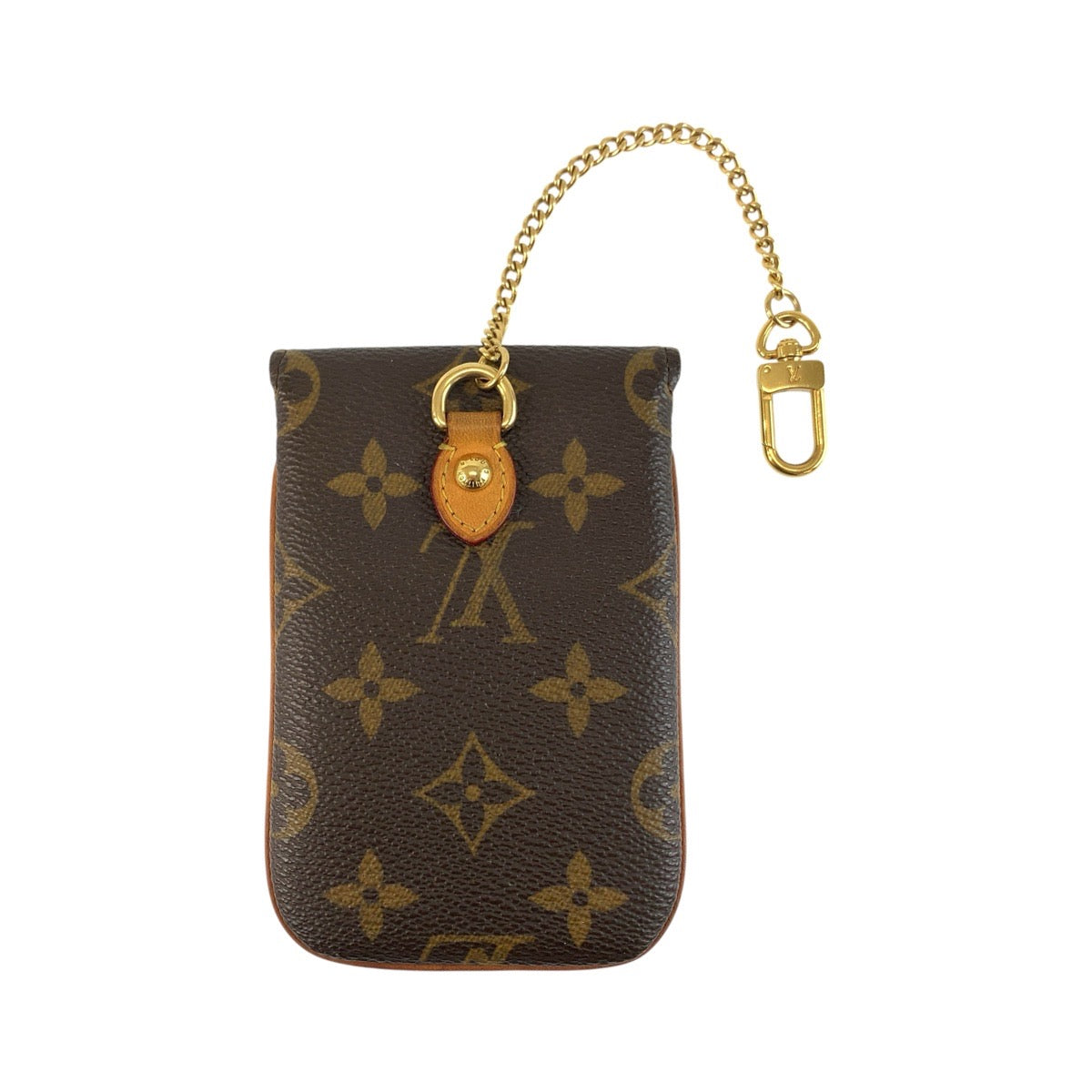 25948
LOUIS VUITTON ルイヴィトン モノグラム エテュイ テレフォンヌMM ブラウン ゴールド金具 PVC M66546 小物入れ マルチケース レディース ABP35
