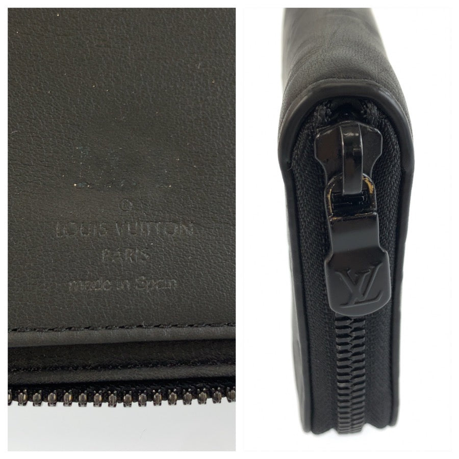 25953
LOUIS VUITTON ルイヴィトン モノグラムシャドウ ジッピーウォレットヴェルティカル ノワール ブラック レザー M62902 長財布 ロングウォレット メンズ A38