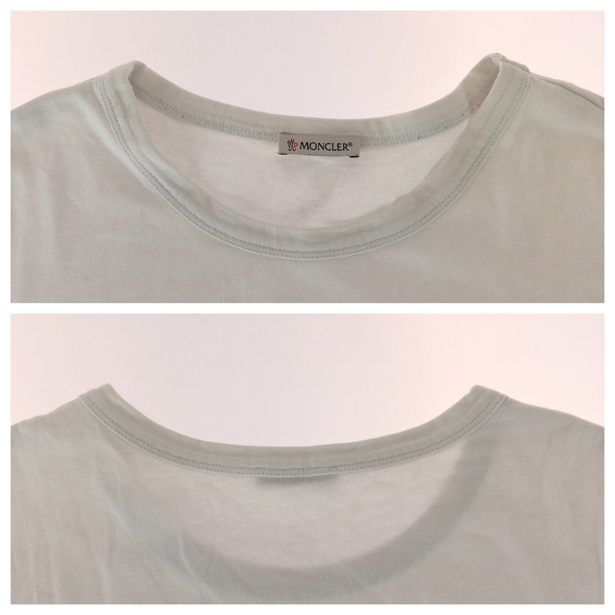 25955
MONCLER モンクレール アウトライン MAGLIA T-SHIRT サイズXXL ホワイト コットン F20918C74810 8390T 半袖Ｔシャツ カットソー メンズ AB160
