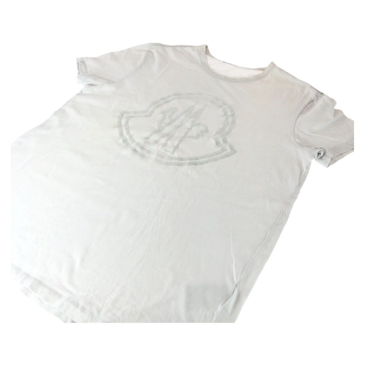 25955
MONCLER モンクレール アウトライン MAGLIA T-SHIRT サイズXXL ホワイト コットン F20918C74810 8390T 半袖Ｔシャツ カットソー メンズ AB160