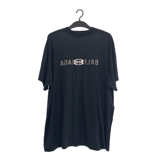 25958
BALENCIAGA バレンシアガ サイズ3 ブラック 黒 コットン 半袖Ｔシャツ メンズ B600