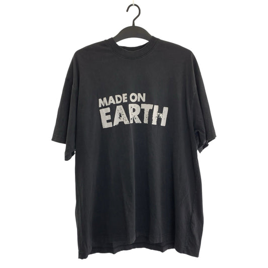25960
VETEMENTS ヴェトモン MADE ON EARTH サイズS ブラック 黒 コットン 半袖Ｔシャツ クルーネック メンズ AB400
