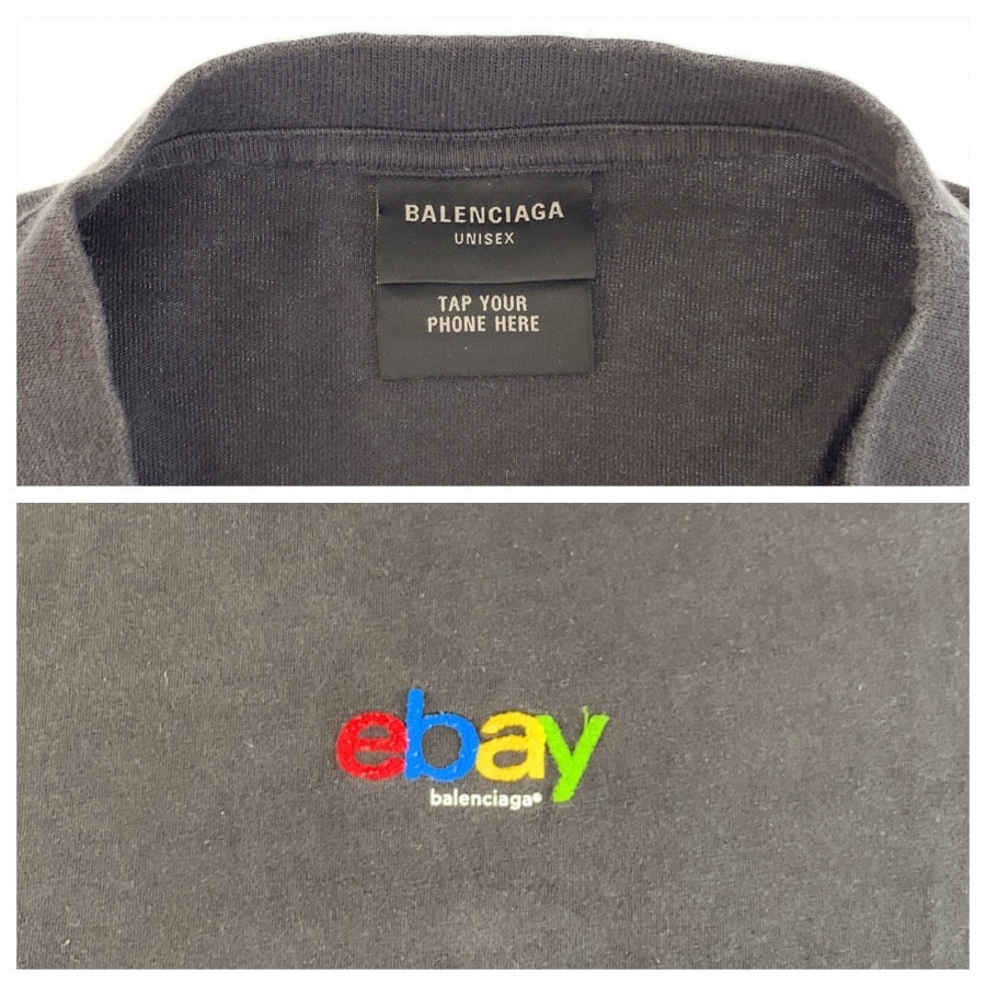 25962
BALENCIAGA バレンシアガ ebay サイズ5 ブラック 黒 コットン / ポリウレタン 半袖Tシャツ クルーネック メンズ ABP500