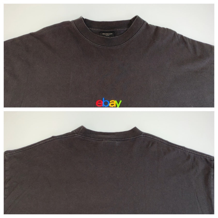 25962
BALENCIAGA バレンシアガ ebay サイズ5 ブラック 黒 コットン / ポリウレタン 半袖Tシャツ クルーネック メンズ ABP500