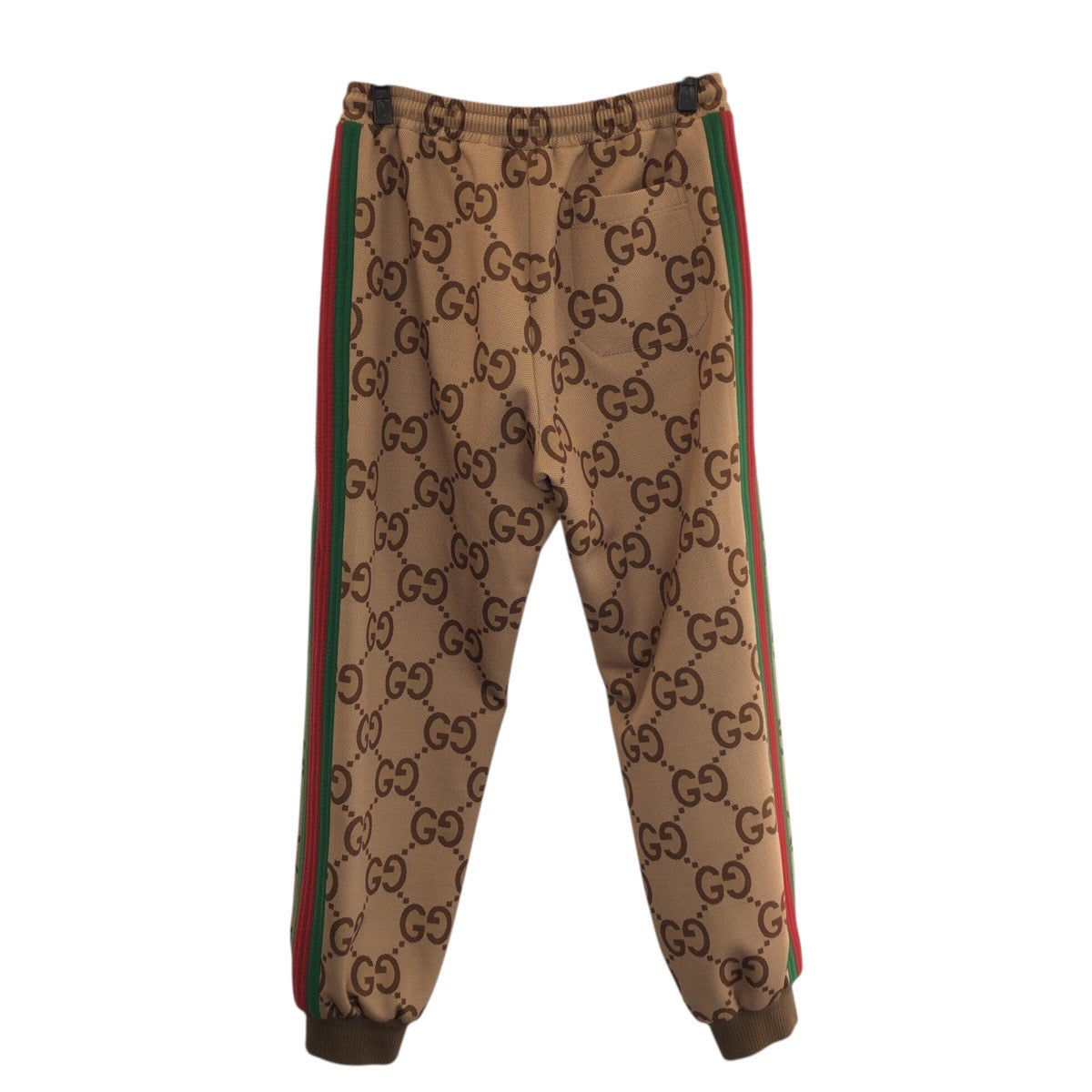 25965
GUCCI グッチ シェリーライン ジャンボGG サイズM ベージュ ブラウン ポリエステル ボトムス トラックパンツ 715192刻印 メンズ ABP1100