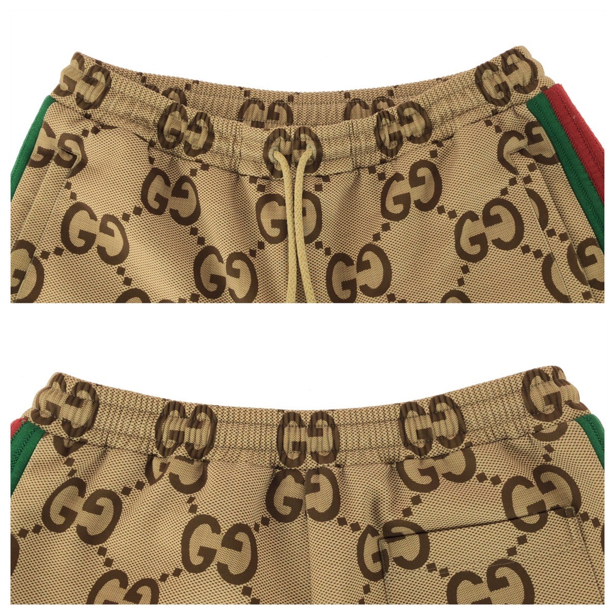 25965
GUCCI グッチ シェリーライン ジャンボGG サイズM ベージュ ブラウン ポリエステル ボトムス トラックパンツ 715192刻印 メンズ ABP1100
