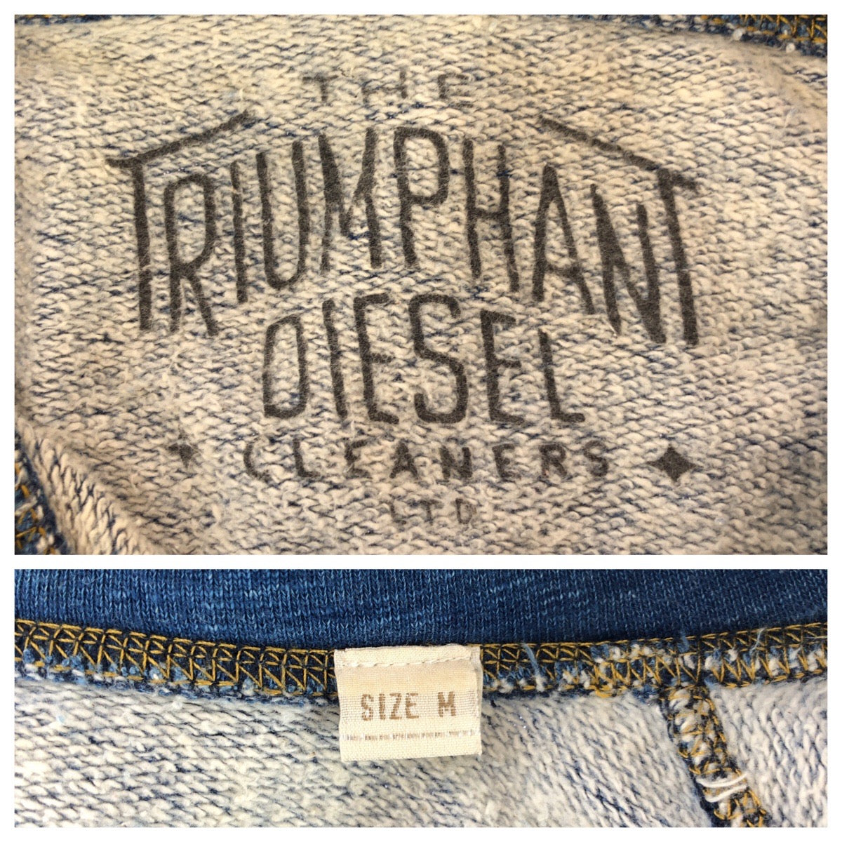 25968
DIESEL ディーゼル TRIUMPHANT HAPPINESS DEALER サイズM ブルー デニム コットン / スパンコール パーカー ジップアップパーカー メンズ ABP150