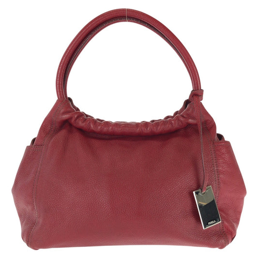 25970
Furla フルラ レッド シルバー金具 レザー トートバッグ ショルダーバッグ レディース AB3