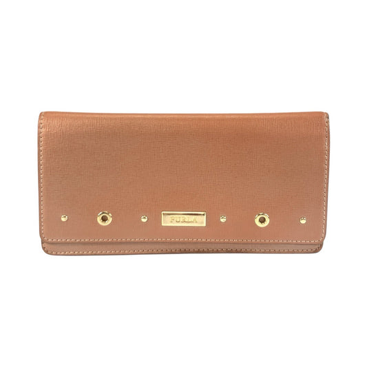 25971
Furla フルラ ピンク ゴールド金具 レザー 長財布 ロングウォレット レディース AB2