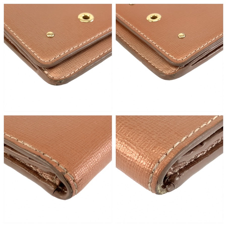25971
Furla フルラ ピンク ゴールド金具 レザー 長財布 ロングウォレット レディース AB2