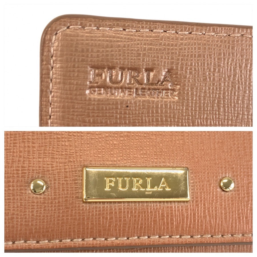 25971
Furla フルラ ピンク ゴールド金具 レザー 長財布 ロングウォレット レディース AB2