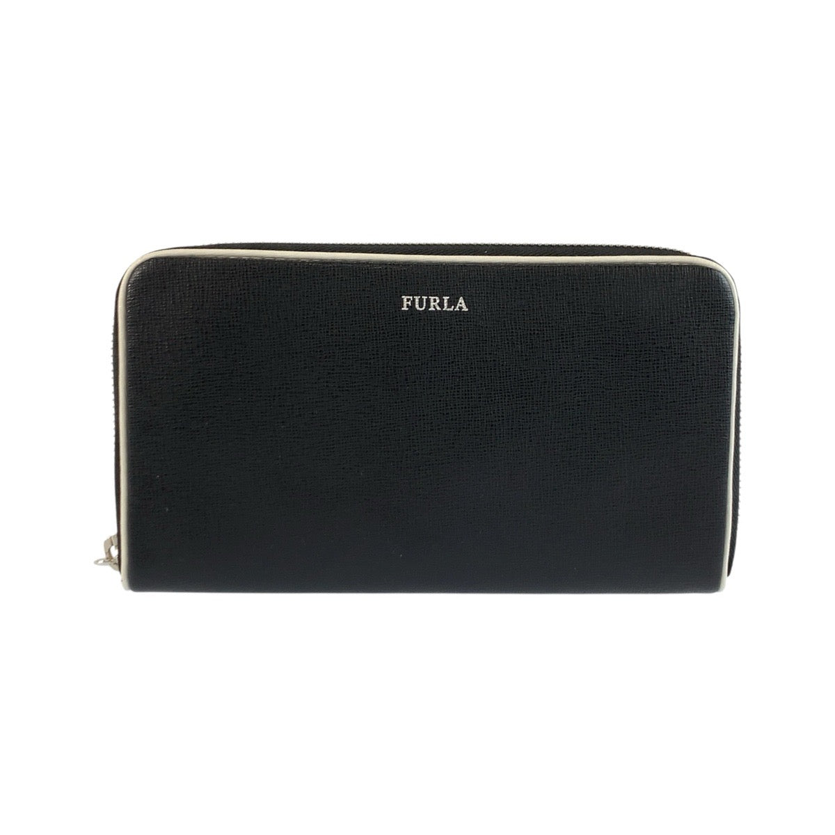 25973
Furla フルラ ブラック 黒 シルバー金具 レザー 長財布 ロングウォレット レディース A4