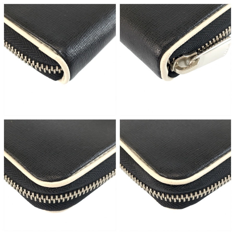 25973
Furla フルラ ブラック 黒 シルバー金具 レザー 長財布 ロングウォレット レディース A4