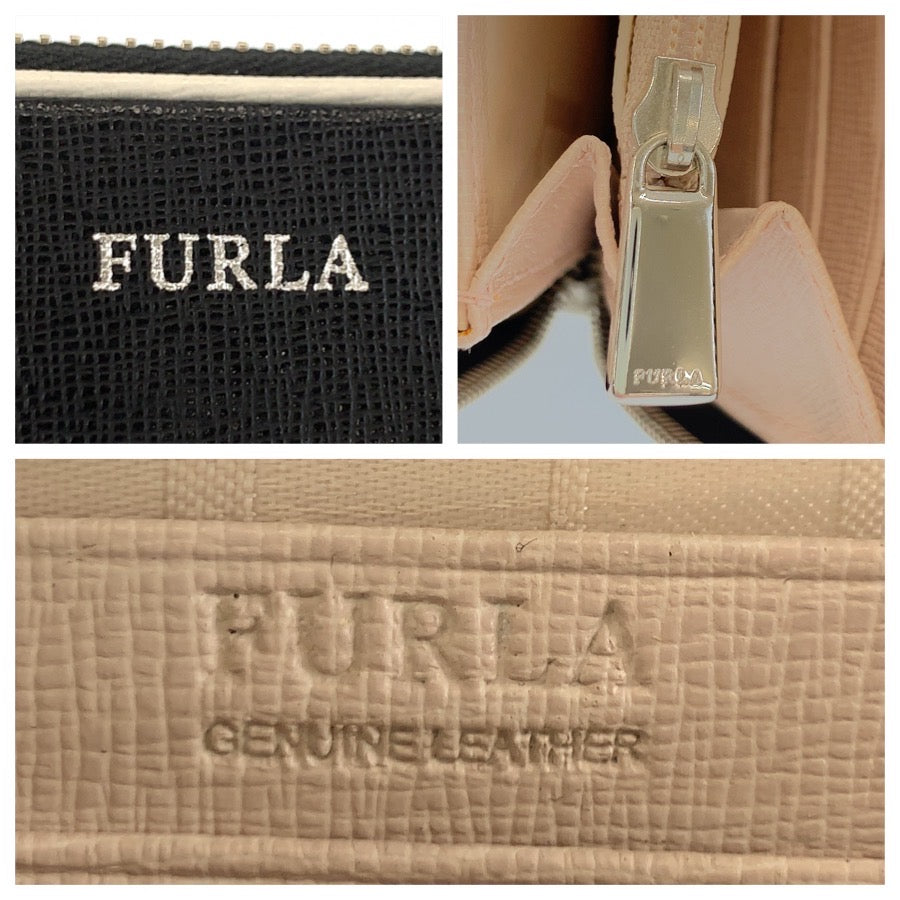 25973
Furla フルラ ブラック 黒 シルバー金具 レザー 長財布 ロングウォレット レディース A4