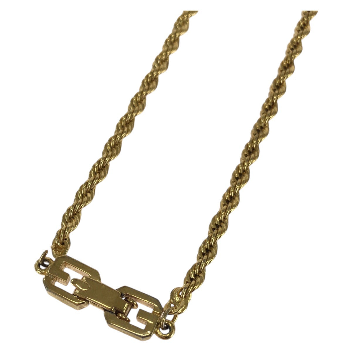 25977
Givenchy ジバンシー ヴィンテージ Gロゴ ゴールド メタル ネックレス レディース ABP9