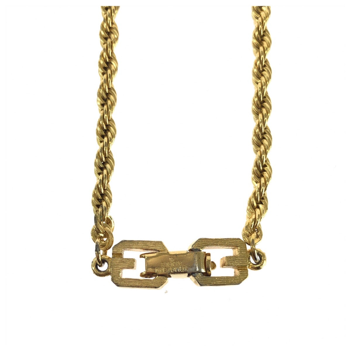 25977
Givenchy ジバンシー ヴィンテージ Gロゴ ゴールド メタル ネックレス レディース ABP9