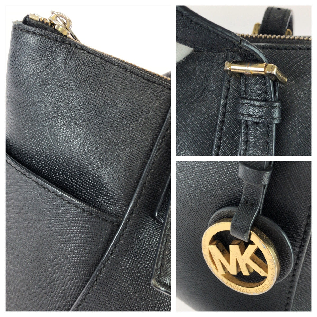 25980
Michael Kors マイケルコース セカンドライン JET SET ITEM EW TZ TOTE ダークネイビー ゴールド金具 レザー 30F2GTTT8L トートバッグ ショルダーバッグ レディース AB3