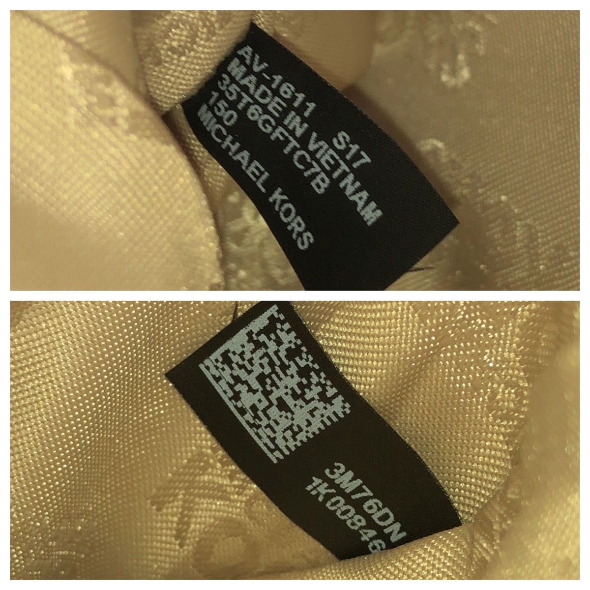25985
Michael Kors マイケルコース JET SET ITEM MKロゴ ホワイト ゴールド金具 PVC 35T6GFTC7B ショルダーバッグ レディース ABP9