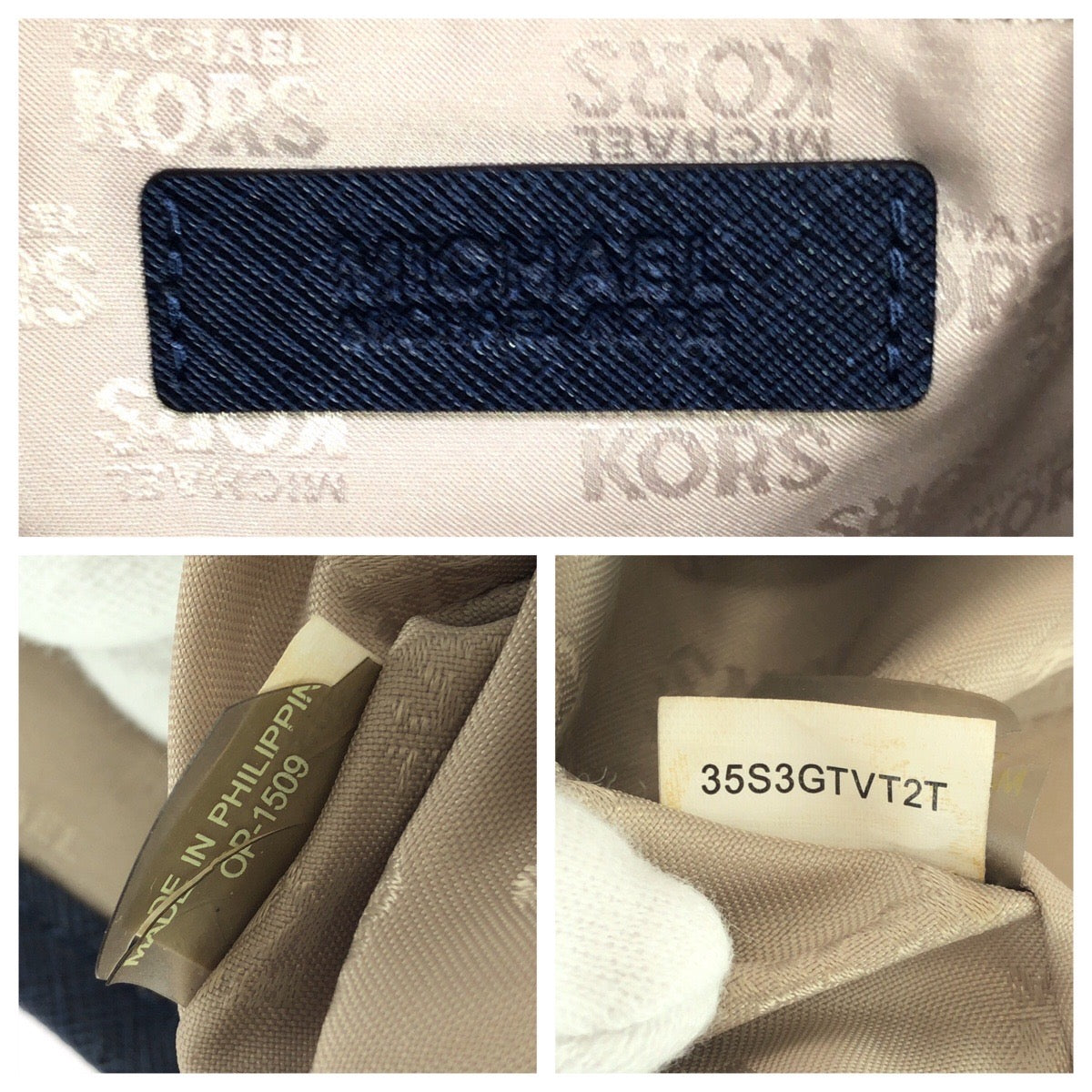 25986
Michael Kors マイケルコース JET SET TRAVEL ネイビー ゴールド金具 レザー 35S3GTVT2T トートバッグ ショルダーバッグ レディース AB3