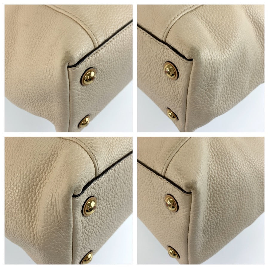 25987
Michael Kors マイケルコース ベージュ ゴールド金具 レザー 35T2GTTT8L トートバッグ ショルダーバッグ レディース ABP8