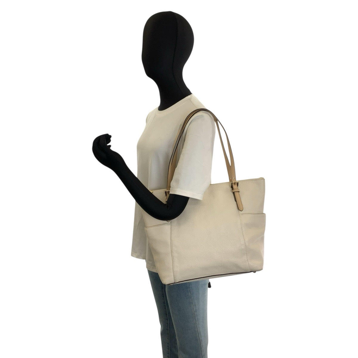 25987
Michael Kors マイケルコース ベージュ ゴールド金具 レザー 35T2GTTT8L トートバッグ ショルダーバッグ レディース ABP8