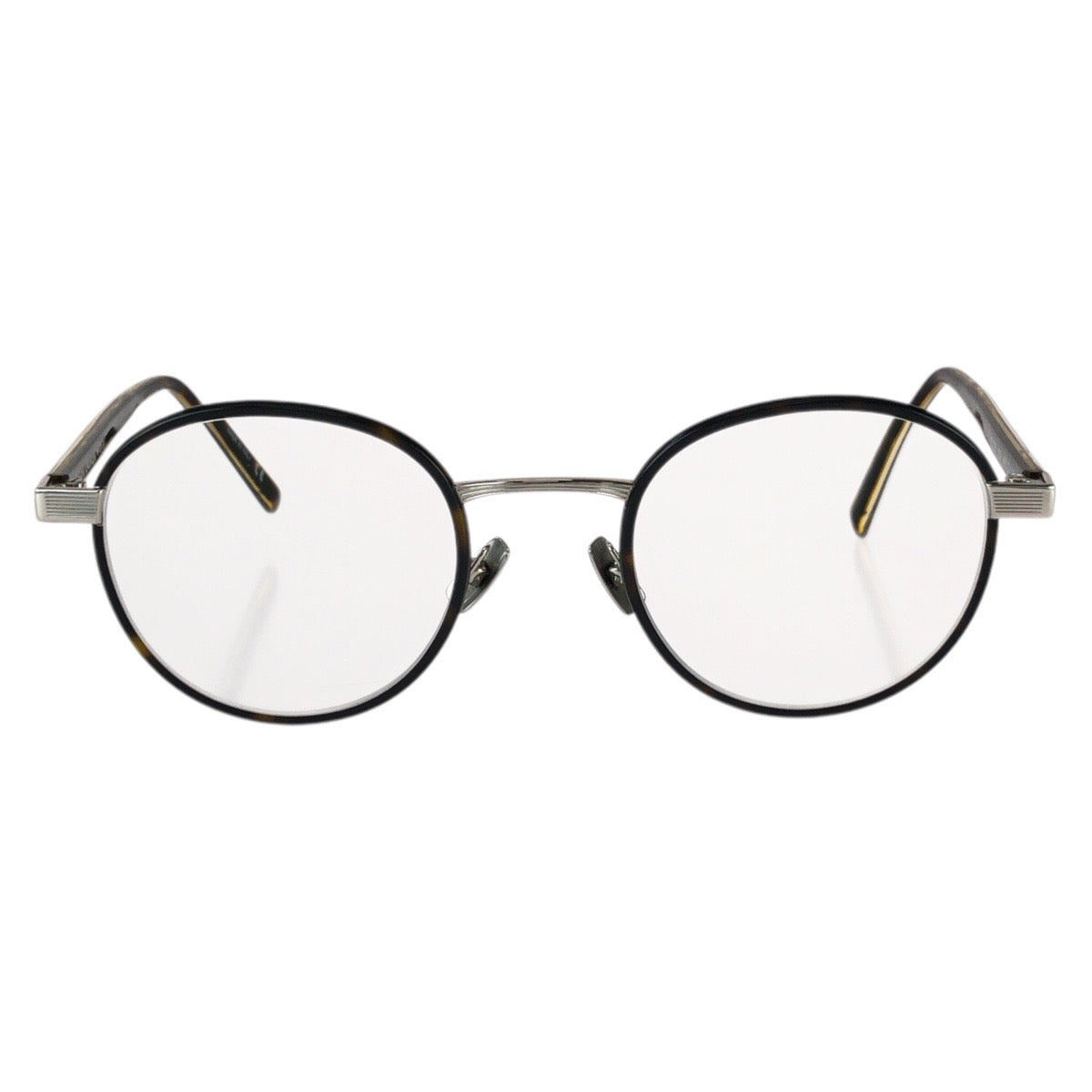 25992
SAINT LAURENT サンローラン ハバナ サイズ49□22-154 ブラウン シルバー金具 プラスチック / メタル SL 125 005 メガネ メガネフレームのみ レディース A14