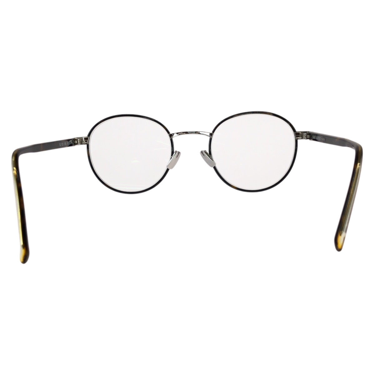 25992
SAINT LAURENT サンローラン ハバナ サイズ49□22-154 ブラウン シルバー金具 プラスチック / メタル SL 125 005 メガネ メガネフレームのみ レディース A14