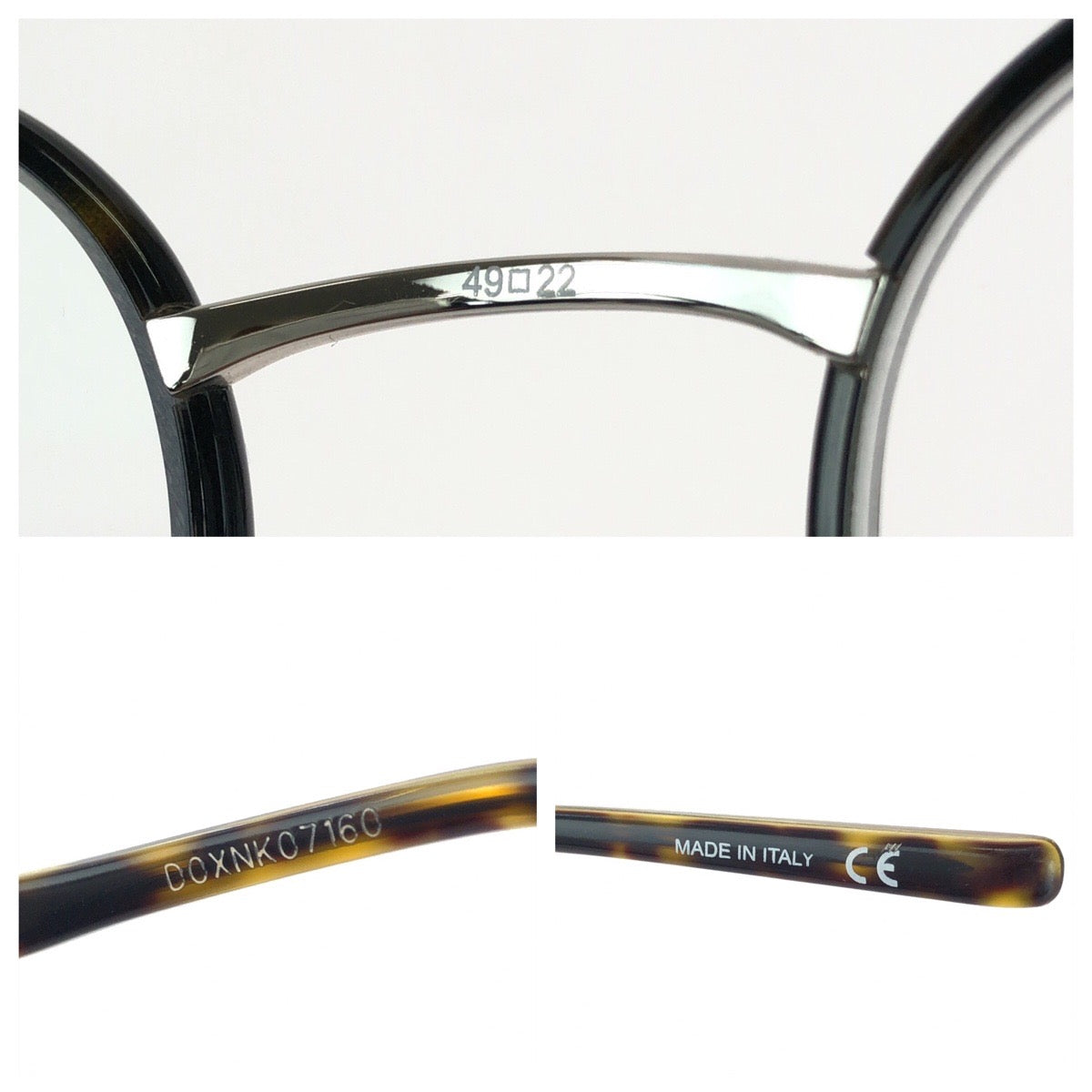 25992
SAINT LAURENT サンローラン ハバナ サイズ49□22-154 ブラウン シルバー金具 プラスチック / メタル SL 125 005 メガネ メガネフレームのみ レディース A14