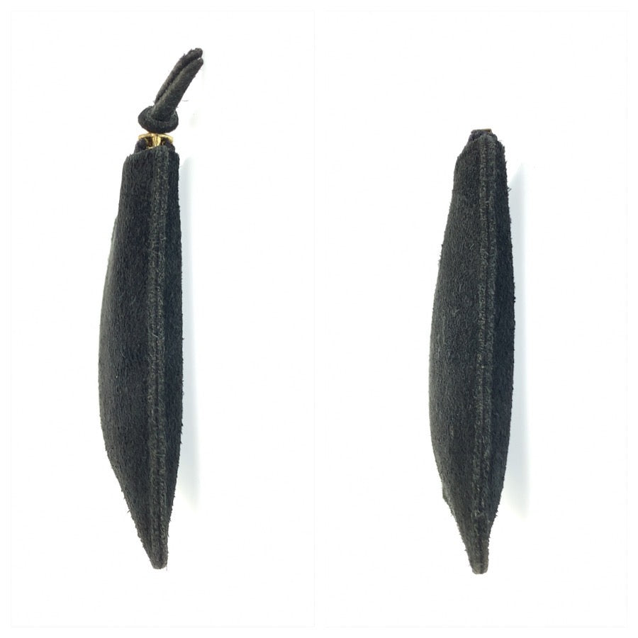25994
YVES SAINT LAURENT イヴ サンローラン YSL ブラック 黒 ゴールド金具 スウェード ポーチ メイクポーチ 小物入れ レディース AB6