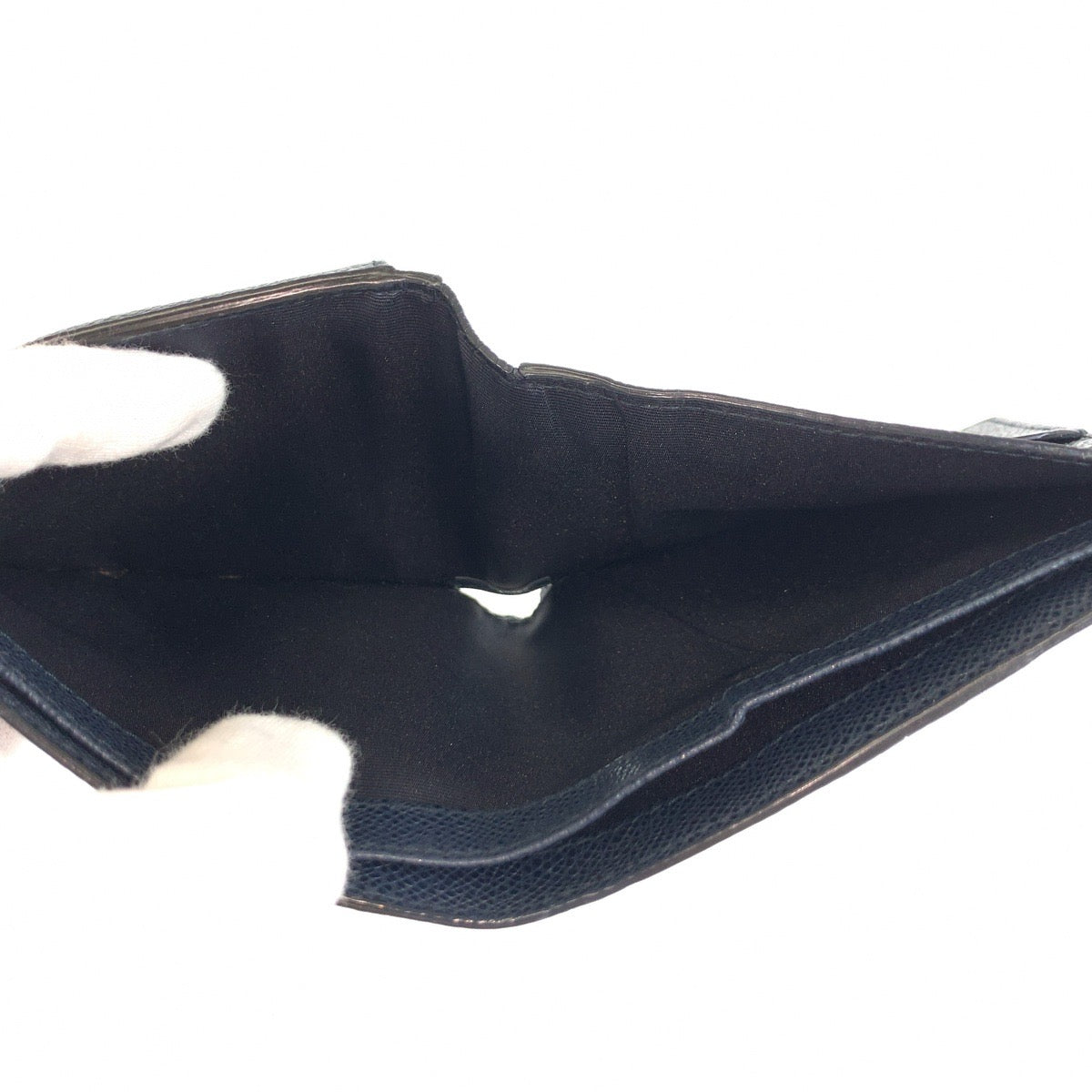 25999
BALLY バリー ネイビー シルバー金具 レザー 折り財布 コンパクトウォレット メンズ ABP9
