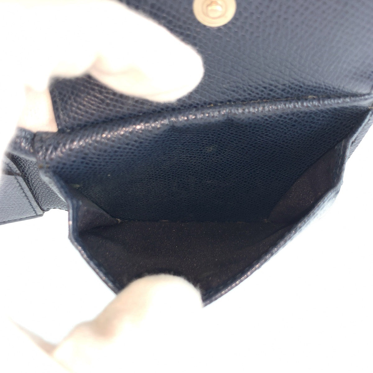 25999
BALLY バリー ネイビー シルバー金具 レザー 折り財布 コンパクトウォレット メンズ ABP9