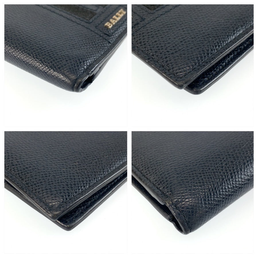 25999
BALLY バリー ネイビー シルバー金具 レザー 折り財布 コンパクトウォレット メンズ ABP9