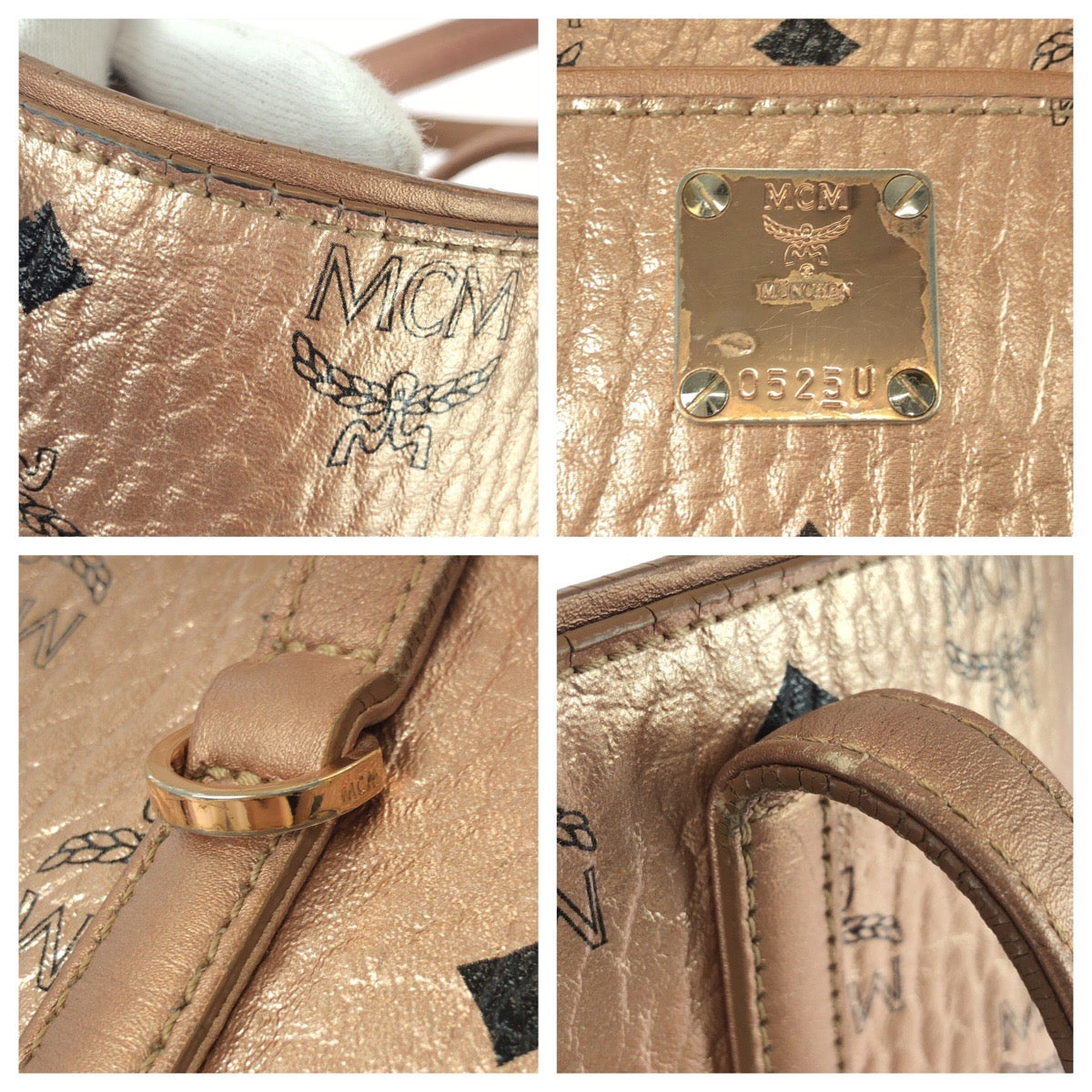 26001
MCM エム シー エム ヴィセトス Anya シャンパンゴールド ゴールド金具 PVC / レザー MWP9AVI41TC001 トートバッグ ショルダーバッグ レディース AB22