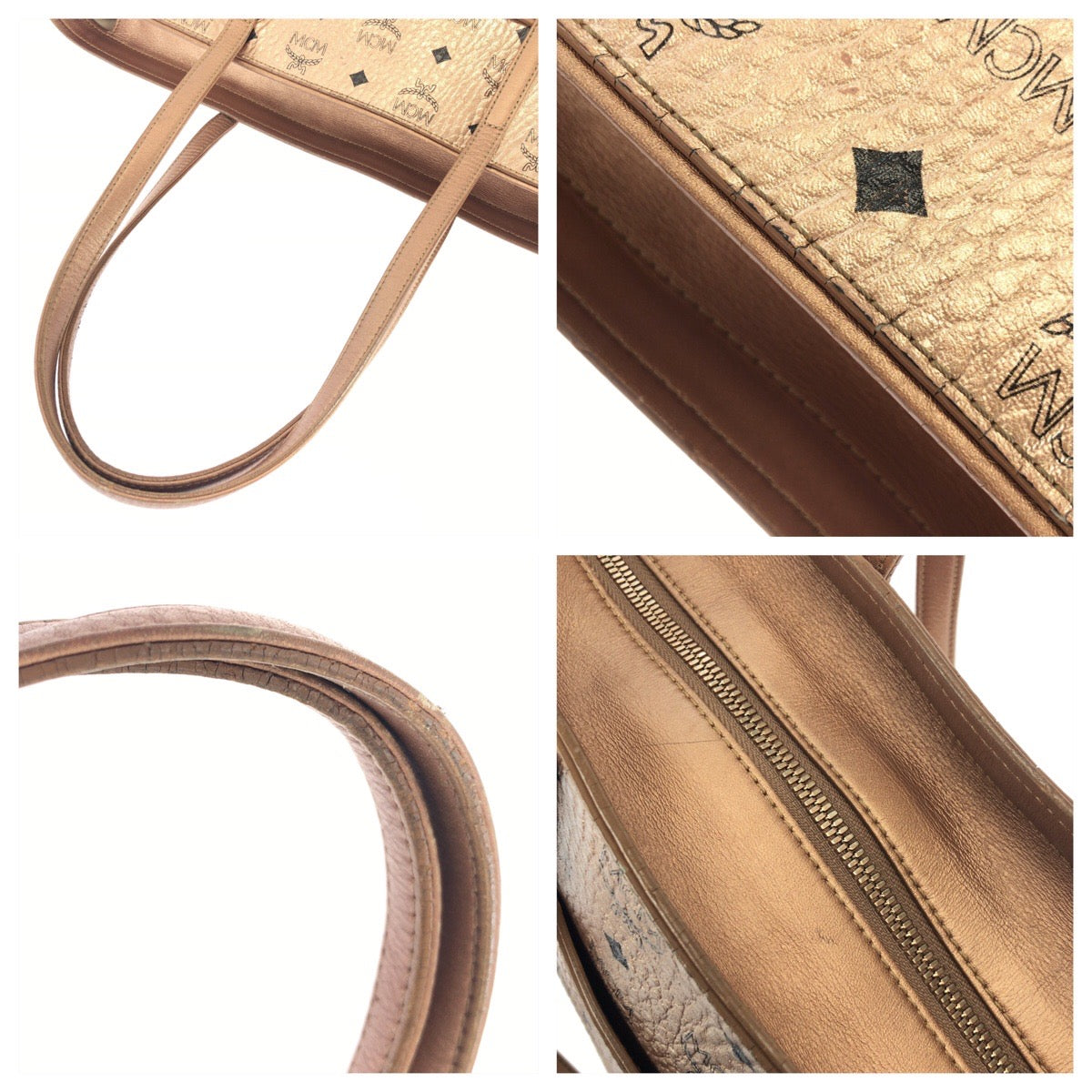 26001
MCM エム シー エム ヴィセトス Anya シャンパンゴールド ゴールド金具 PVC / レザー MWP9AVI41TC001 トートバッグ ショルダーバッグ レディース AB22