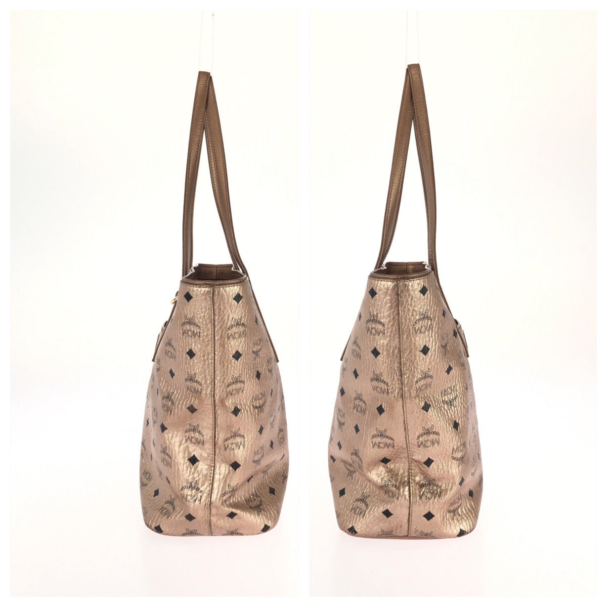 26001
MCM エム シー エム ヴィセトス Anya シャンパンゴールド ゴールド金具 PVC / レザー MWP9AVI41TC001 トートバッグ ショルダーバッグ レディース AB22